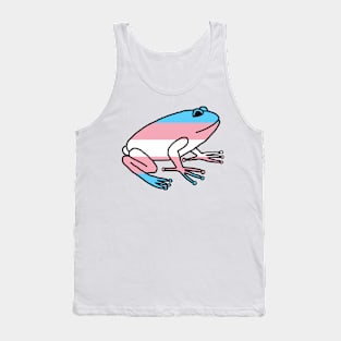 Transgender Pride Flag Frog Tank Top